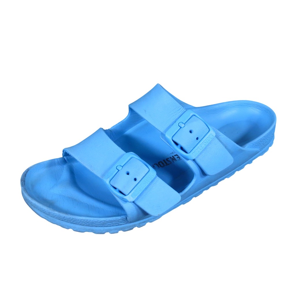 Birkenstock Arizona EVA Womens Slide Sandals Sz 8 Beach Pool Sky Blue Waterproof - Picture 1 of 6